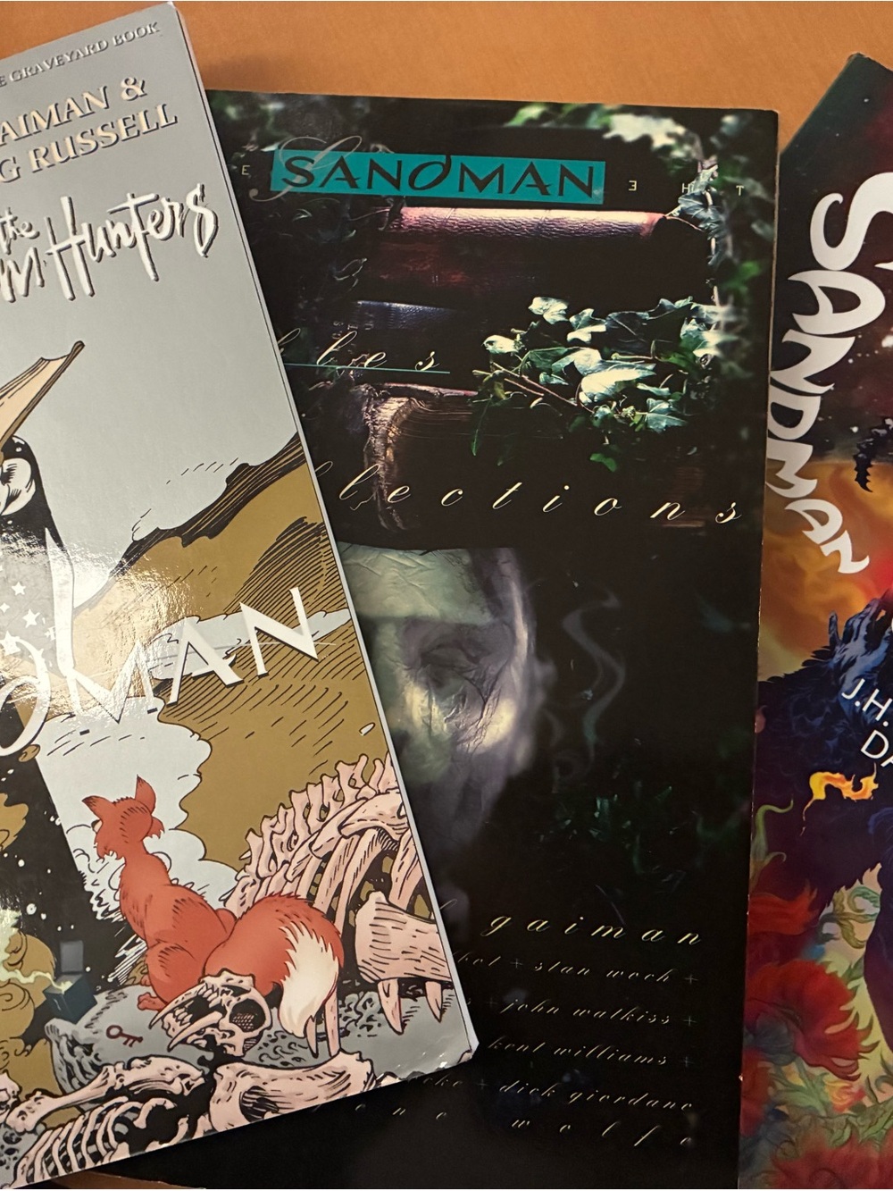 DC Comics Sandman Graphic Novels - Black, White, Teal, Red